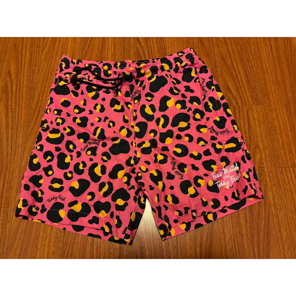 TF X TRIXIE LEOPARD SHORTS Pink Size Small